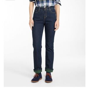 LL Bean Classic Fit fleece lined jeans 4